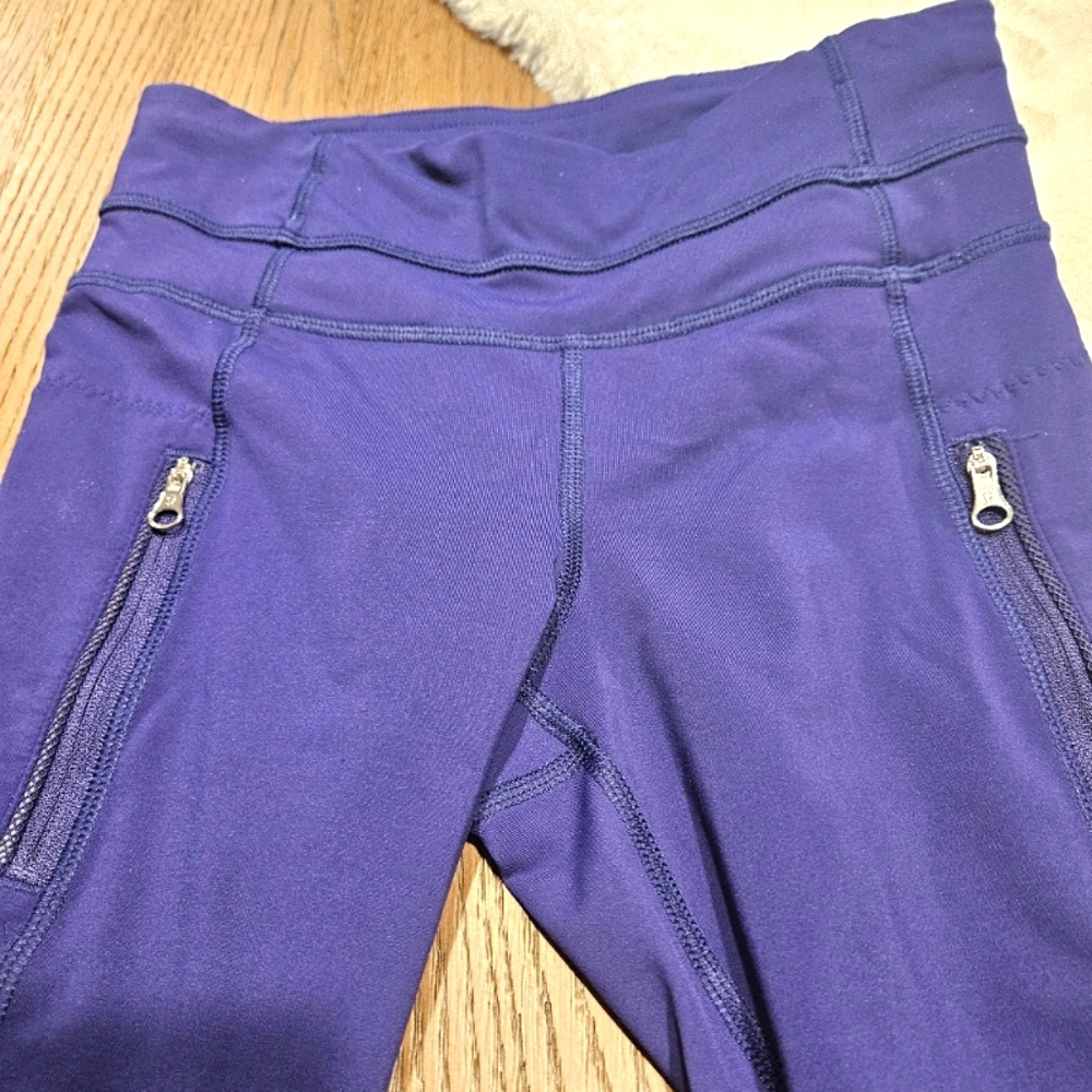 lululemon athletica Purple Leggings with Zip Pockets